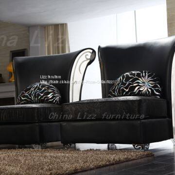 China Sofa Casual Round Leather Sofa photo-3