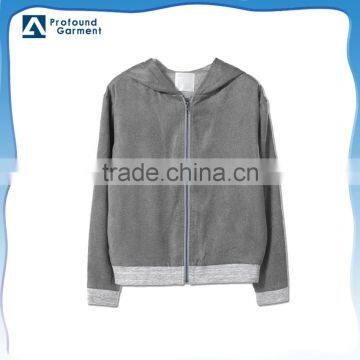 thin unbranded blank pullover women's gym cotton fleece custom fitness hoodie coats factory crewneck printing for winter