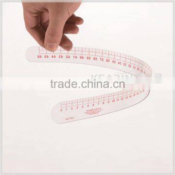 Kearing Brand,french Curve Ruler, Flexible Plastic Curve Ruler, Metric Garment Stick Ruler 46cm With Sandwich Line # 6346 photo-2