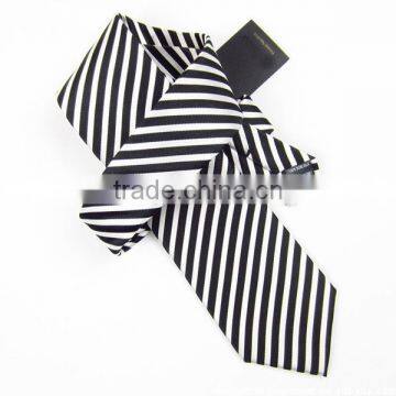 HDDS-14 Stripped woven silk male neck tie