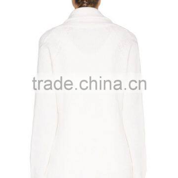 Women 100% Cashmere no Button Fancy Cardigan Sweater photo-4
