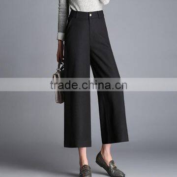 2017 Nine Pants Loose Wide Leg Pants Female Waist Pants Feet Wide Leg Pants Custom Made Manufacturer photo-5