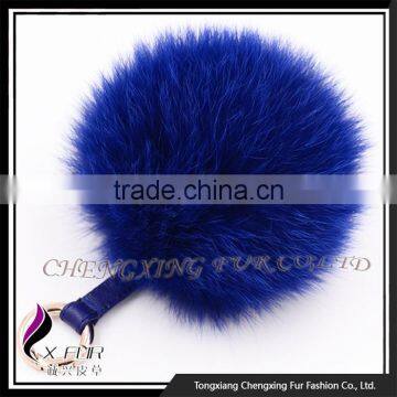 CX-A-63 Cute Promotional Fox Fur Pompon Keychain