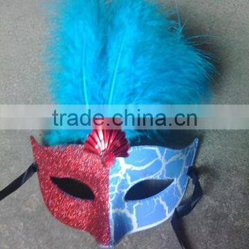 feathered venetian party mask for sale