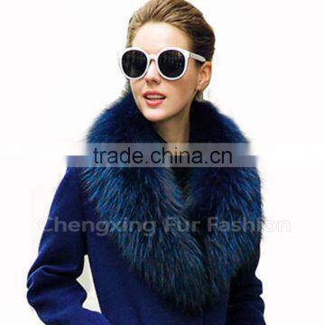 COLLAR-R1A Super Quality Elegant Lady Real Raccoon Fur Fashion Collar photo-4