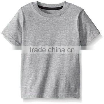 Kids Tshirts Wholesale 100% Cotton Jersey Boys' Short Sleeve Crew Neck Tee photo-2