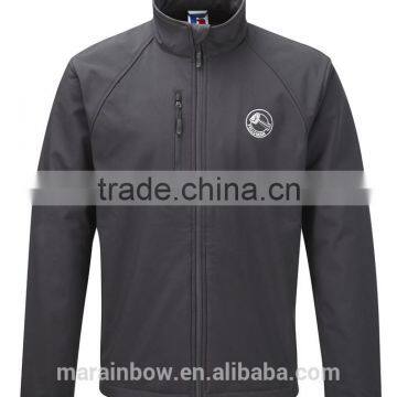 black winter jacket wholesale softshell outdoor jacket custom printed raglan long sleeve full zipper jacket oem