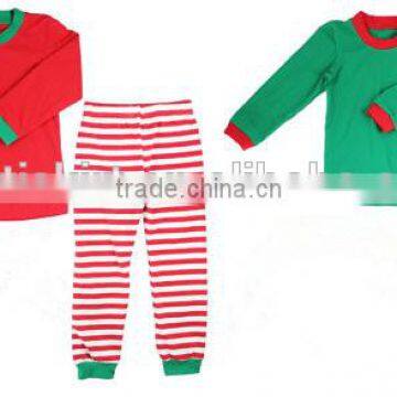 Infant Baby Christmas Red Stripes Pajama 2 Pieces Pajama Outfits Sets photo-6