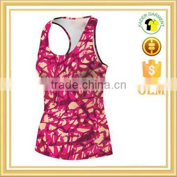 all digital printed tank top Spandex Yoga Tank Top tank top manufacturer