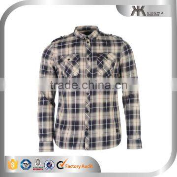 2016 long sleeve slim fit casual shirt designer check shirts for men