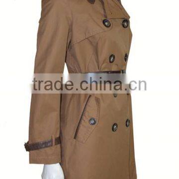 2016 Ladies Fashion Ladies Trench Coats Long Trench Summer Coat With Belt Lady Style photo-3