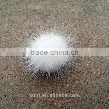 Wholesale New 8 CM Colorful Mink Fur Ball/Rex Rabbit Fur Pom Poms For Key Chain photo-4