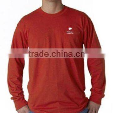 Adult Long-Sleeve Tee With Pocket , pocket t-shirt,promotional pocket t-shirt