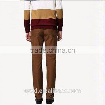 2015 Top Quality Trendy Dark Brown Fancy Dress Man Pants photo-2