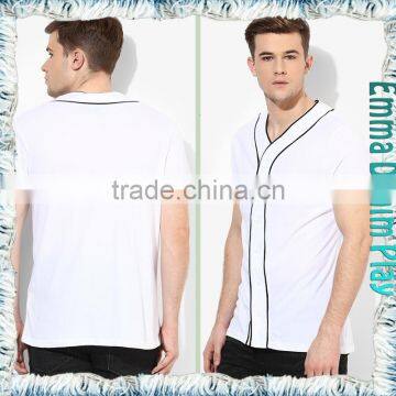 2017 Fashion Custom Design Men's Contrast Trim T-shirts photo-4