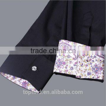 Printing Double Collar Plain Long Sleeve Spring & Autumn Fancy Design T-shirt photo-3