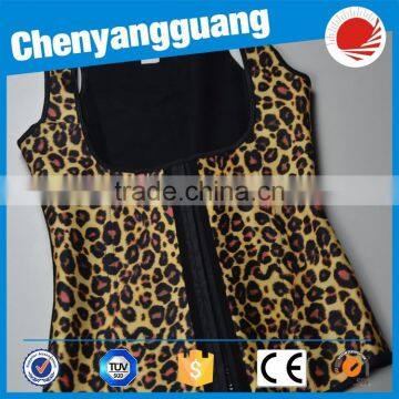 CYG-leopard Pattern With Strap Overbust Waist Trainer Cincher Belt photo-4
