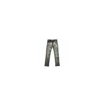Lady's Jeans With Whiskers and Sandblast. 2013 Latest Design Skinny Lady Jeans, Fashion Branded Woman Jeans photo-2