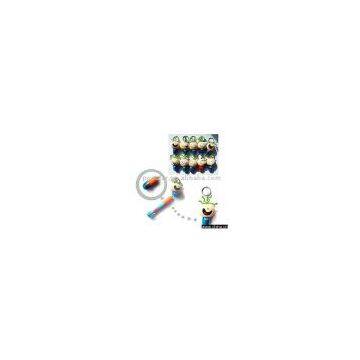 Sell Happy Beans Retractile Ball Pen with Metal Key Chain