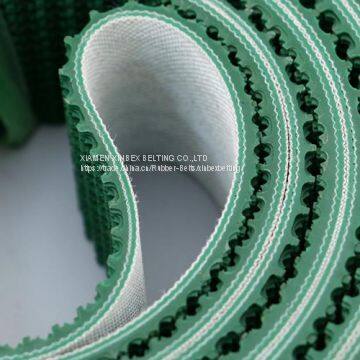 5mm Rough Top Green PVC Conveyor Belting For Incline Conveying Loading PB-G50/D photo-4