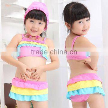 Sexy rainbow Bikini Swimwear for Children