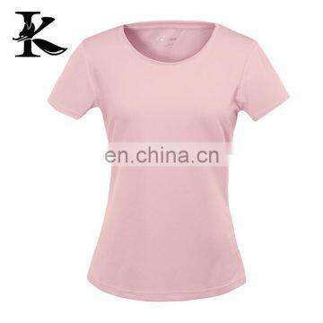 O neck summer blank tee plain sport t shirt for women