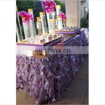 Beautiful Curly Willow Table Skirt Designs For Wedding Decoration