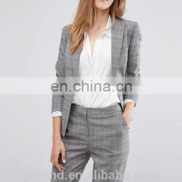 Cool Handsome Good Looking Stylish Trousers, High Fashion Pants Design Grey Reiss Check Pant Suit