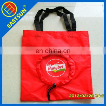 new promotion 90t polyester foldable Shopping bag