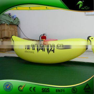 Custom Air Bed Inflatable Banana Shape Sofa Inflatable Banana Boat LED Balloon Party Decor Lighting