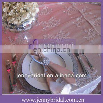 NP008B Coral taffeta table cloth and table napkin