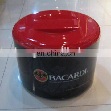 Custom New Design Round ps Cooler Ice Bucket With Lid Clear photo-4