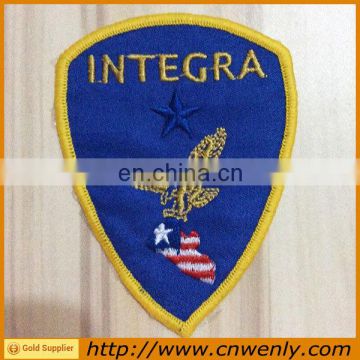 Design your own canvas woven fabric badge for schools