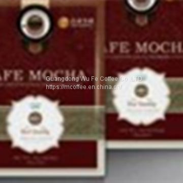 cafe mocha coffee with ganoderma powder for health