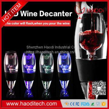 HD-XJ0013 LED Wine Aerator Pourer Multi Stage Design With Gift Fast Wine Aerator Decanter photo-4