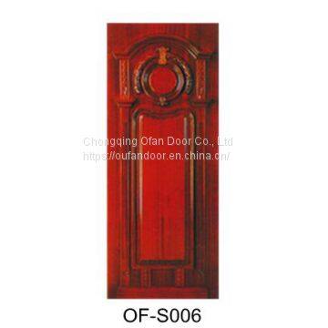 6 Panel Cheap Hollow Core Interior Doors White Primer Bathroom Wooden Door photo-2