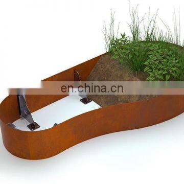 SPA-H Customized Size corten steel edging lawn sheets