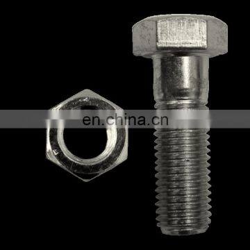 New Arrival stainless steel hex bolt and nut and washer