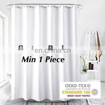 Logo Printing Customized Shower Curtain, Waterproof Custom Print Shower Curtain, Digital Print Custom Design Shower Curtain