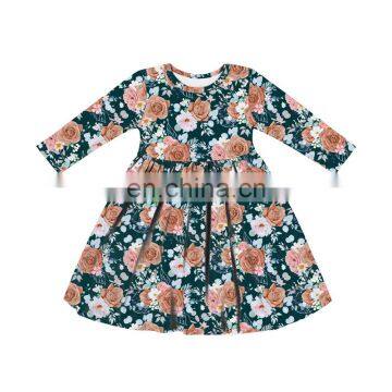 Long Sleeve Dress Girls Flower Girl Dress Boho photo-2