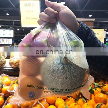 Biodegradable Compostable Vegetable Fruit Plastic Produce Bag on Roll