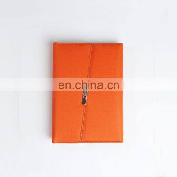 Luxury Leather Notebook Power Bank with  Video Screen Business Note Book Powerbank 4000/8000mah