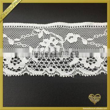 2016 New Arrival Polyester Elastic Flower Trim Lace for Wedding Dress FLL-044 photo-2