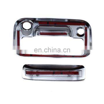 Chrome Tailgate W/ Camera Hole Handle Cover For Ford SUPER DUTY F250+F350+F450 RZWTG0042