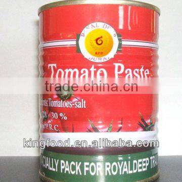 Bulk supply canning tomato paste food canned