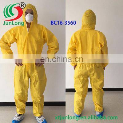 Disposable Yellow PPE Kit Industry Protective Work Wear photo-4