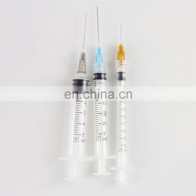 Medical grade of  Syringe with needle vaccine  for Medical 3ML luer lock syringes