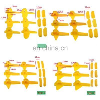 12Pcs/Set Tyre Nylon Mount Demount Machine Accessories Head Insert Rim Protector Tyre Changer Rim Protectors Yellow photo-3