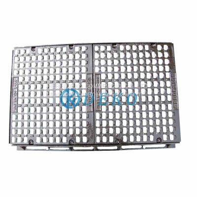 D400 1000x300/400/500/600x100mm with 2 gratings    Square Manhole Covers Co Dia600