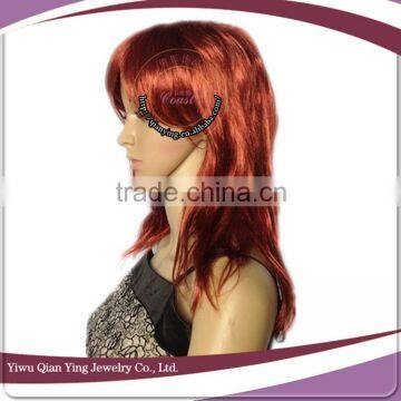 Short Smooth Women Brown Synthetic Hair Wigs photo-2